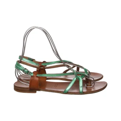 Sandalen (Groen, Bruin) van Ovyé Leer