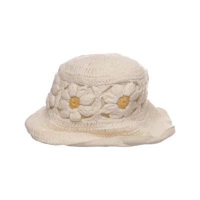 Buckethatt (Vit, Gul) från Zara Accessories Bomull