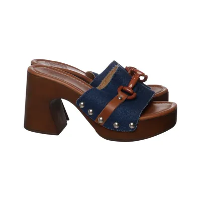 Clogs (Blue, Brown) from Pittarello Cotton