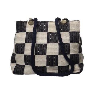 Handtasche (Schwarz, Weiß)