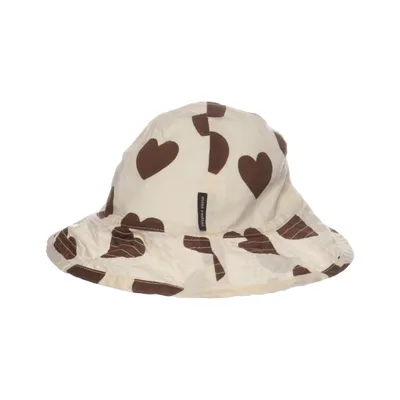 Bucket hat (Bruin, Wit) van Mini Rodini Katoen