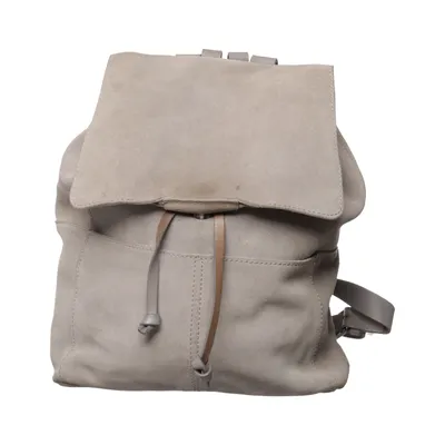 Backpack (Gray) from Zign Suede, Leather