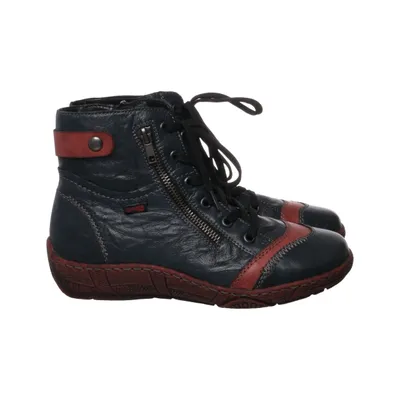 Laced boots (Blue, Red, Black) from Remonte Leather
