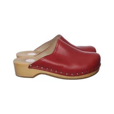 Clogs (Red) from Berkemann Leather