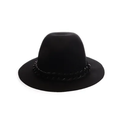 Fedora hoed (Zwart) van Karl Lagerfeld Wol