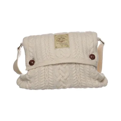 Skuldertaske (Beige) fra Ralph Lauren Bomuld, Uld