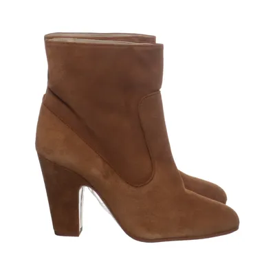 Heeled boots (Brown) from Zara Basic Collection
