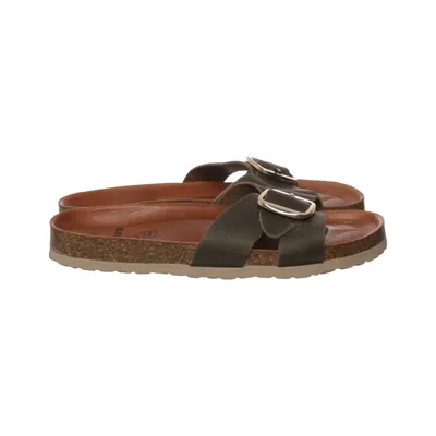 Sandaler (Grøn, Brun) fra Natura Læder