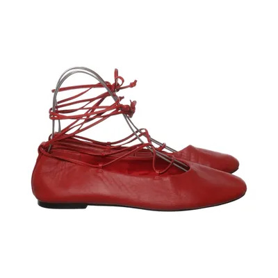 Ballerina's (Rood) van Reserved Leer