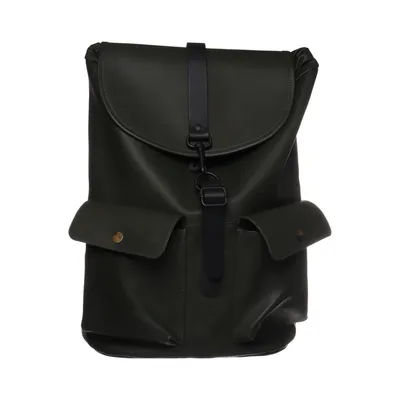Backpack (Green) from Rains Polyester, Polyurethane