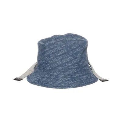 Buckethatt (Blå) från Karl Lagerfeld Bomull, Återvunnen polyester