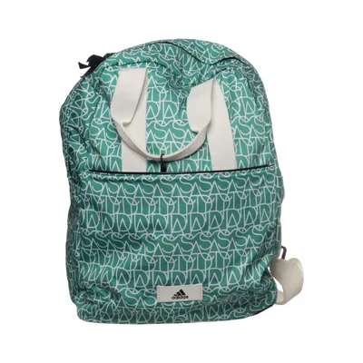 Backpack (Green, White) from Adidas Viscose