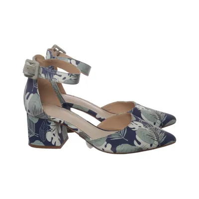 High heel sandals (Blue, Multicolored) from Kate Gray Leather