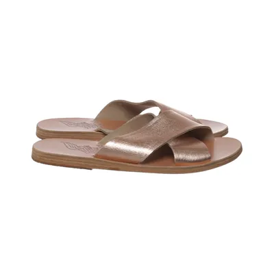 Mules (Or) de Ancient Greek Sandals Cuir