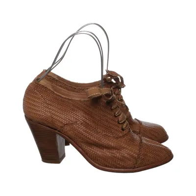 Heeled boots (Brown) from Pertini Leather