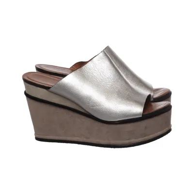 Keilschuhe (Silber) von Elvio Zanon