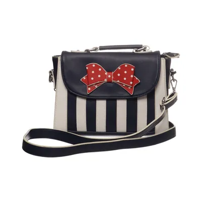 Shoulder-bag (Blue, White, Red) from Lola Ramona Polyester, Polyurethane