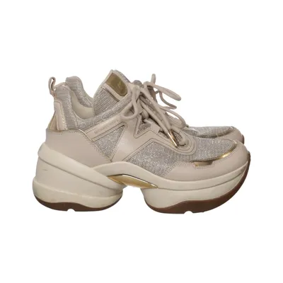 Trainers (Beige, Gold) from Michael Kors Leather