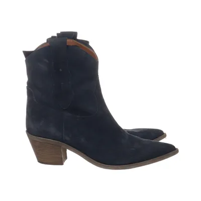 Cowboy boots (Blue) from Angelo Bervicato Leather, Suede