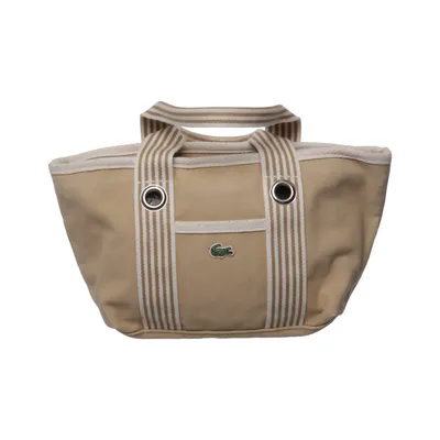 Handtas (Beige, Wit) van Lacoste Katoen