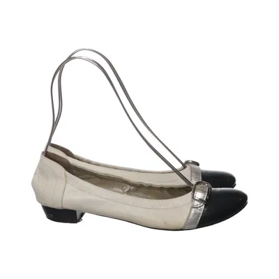 Ballet flats (White, Black, Silver) from Si Leather