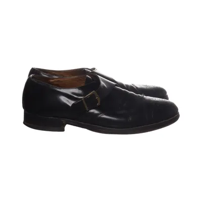 Monk strap shoes (Black) Leather