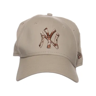 Casquette de baseball (Beige, Marron) de New Era Coton