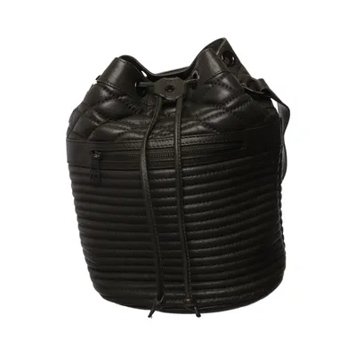 Skuldertaske (Bobo Mat) fra Zadig & Voltaire Bomuld, Læder
