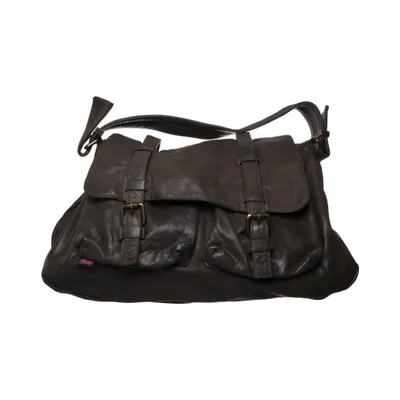 Skuldertaske (Grå) fra Belstaff Bomuld, Læder
