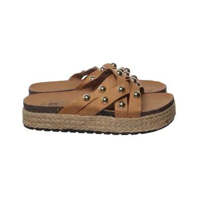 Pantoletten (Braun) von Lucky Shoes