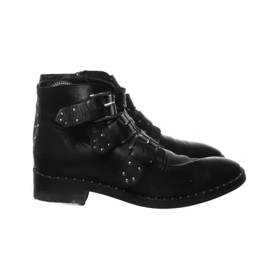 Enkellaarzen (Zwart) van ASOS Shoes Leer