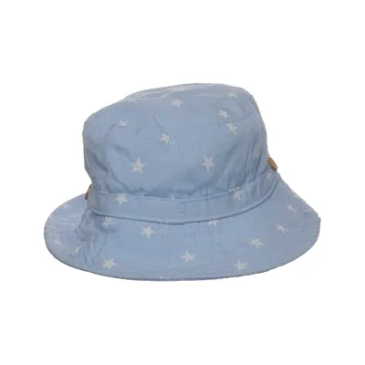 Buckethatt (Blå, Vit) Bomull