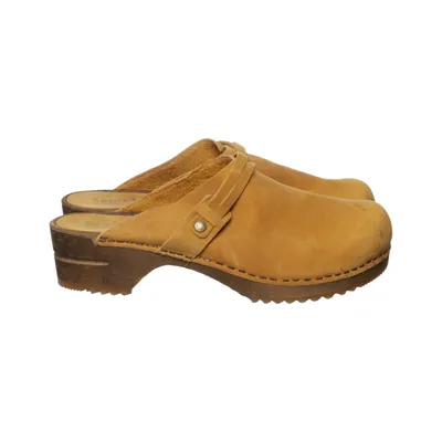 Clogs (Yellow) from Sanita Leather