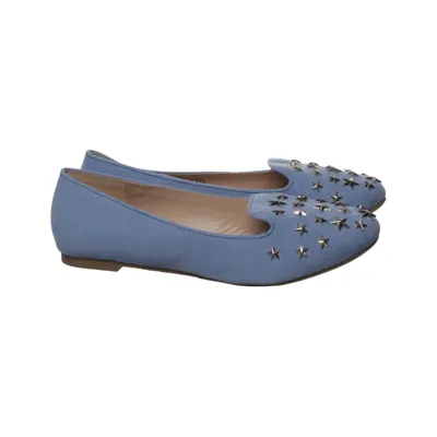 Ballerina's (Blauw) van Buffalo Girl Leer