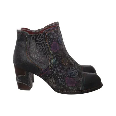 Heeled boots (Black, Multicolored) from Laura Vita Leather