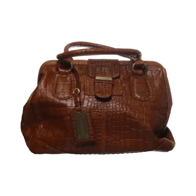 Handväska (Brun) från Adolfo Dominguez Bomull, Skinn