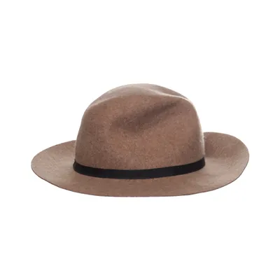 Felt hat (Brown) from Topshop Wool