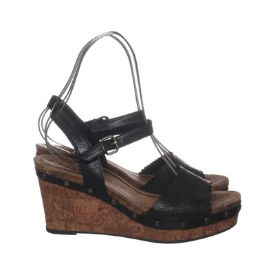 Wedges (Black) from Tamaris Leather
