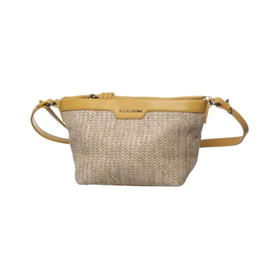 Skuldertaske (Gul, Beige) fra David Jones Polyurethan