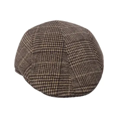 Platte pet (Bruin, Meerkleurig) Polyester