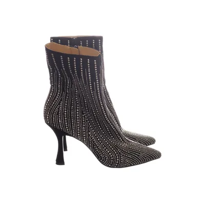 Heeled boots (Black, Silver) from Betsey Johnson