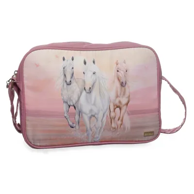 Axelremsväska (Rosa, Flerfärgad) från Miss Melody Återvunnen polyester