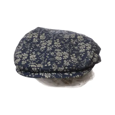 Flat cap (Blue, White) from Grevi Cotton, Elastane