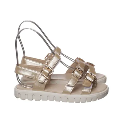 Sandals (Gold, Beige) from Fashion Victim