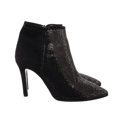 Heeled boots (Black, Silver) from Franco Russo Leather