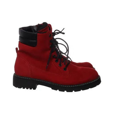 Bottes à lacets (Rouge, Noir) de Highland Creek Polyester