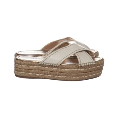 Slip-ins (Vit, Guldfärgad) från Prada