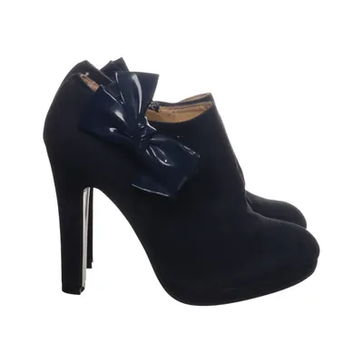 Heeled boots (Blue) from Oodji Faux leather