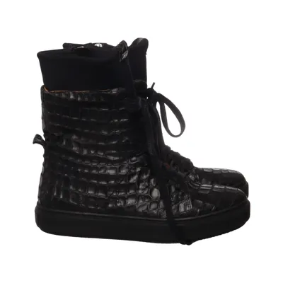 Laced boots (Black) from Shabbies Leather