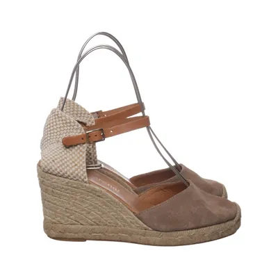 Sleehakken (Beige) van Macarena Leer